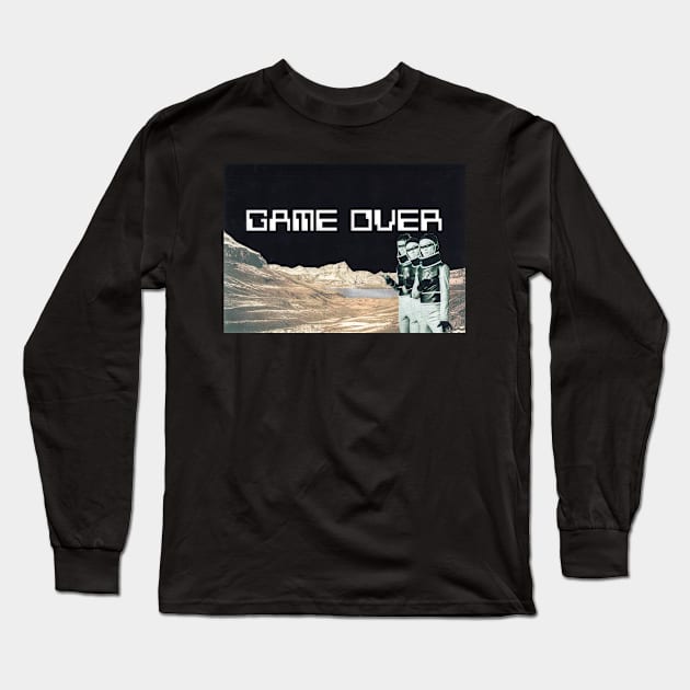 Game Over Long Sleeve T-Shirt by superwhoart